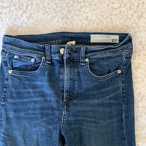 Rag & Bone High Rise Ankle Skinny